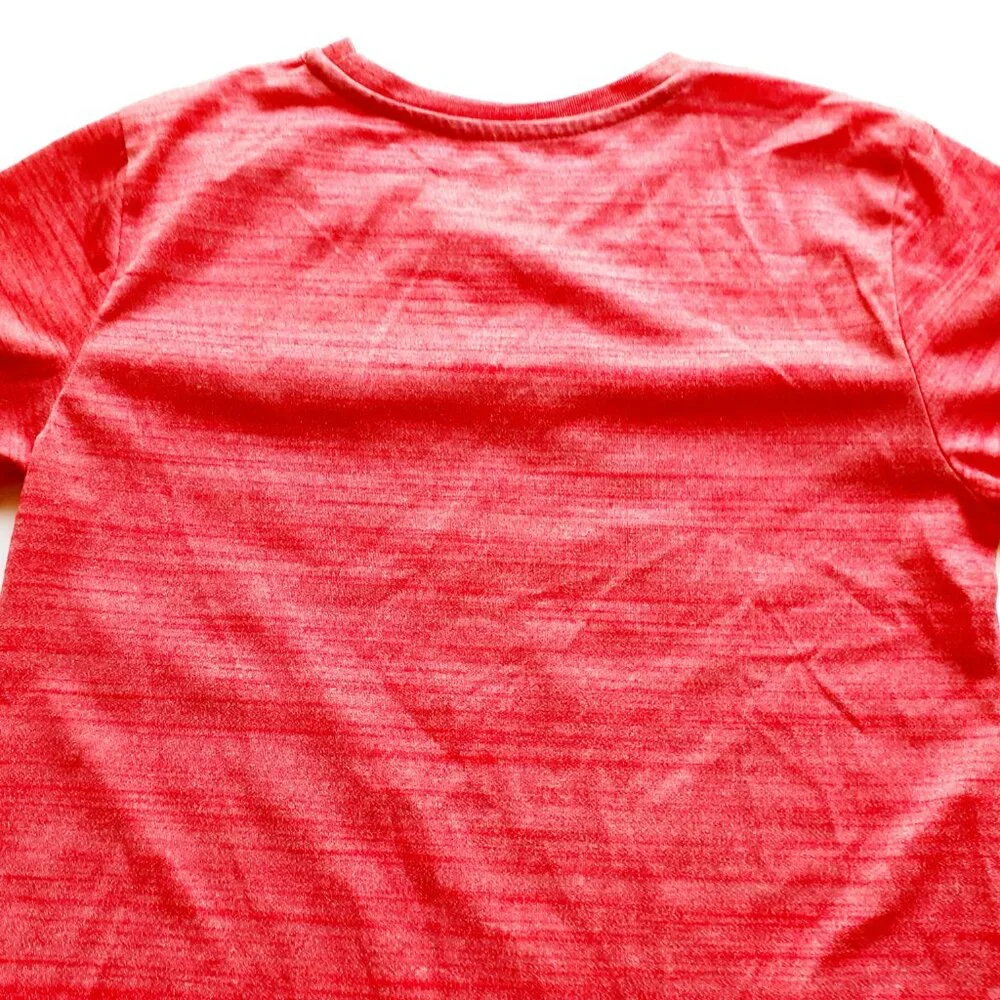 MTA Sport Boys T-Shirt Football Short Sleeve Red Small 6-7